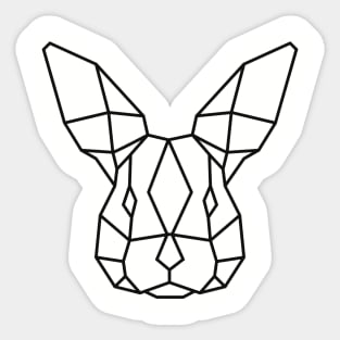 Geometric Rabbit Sticker